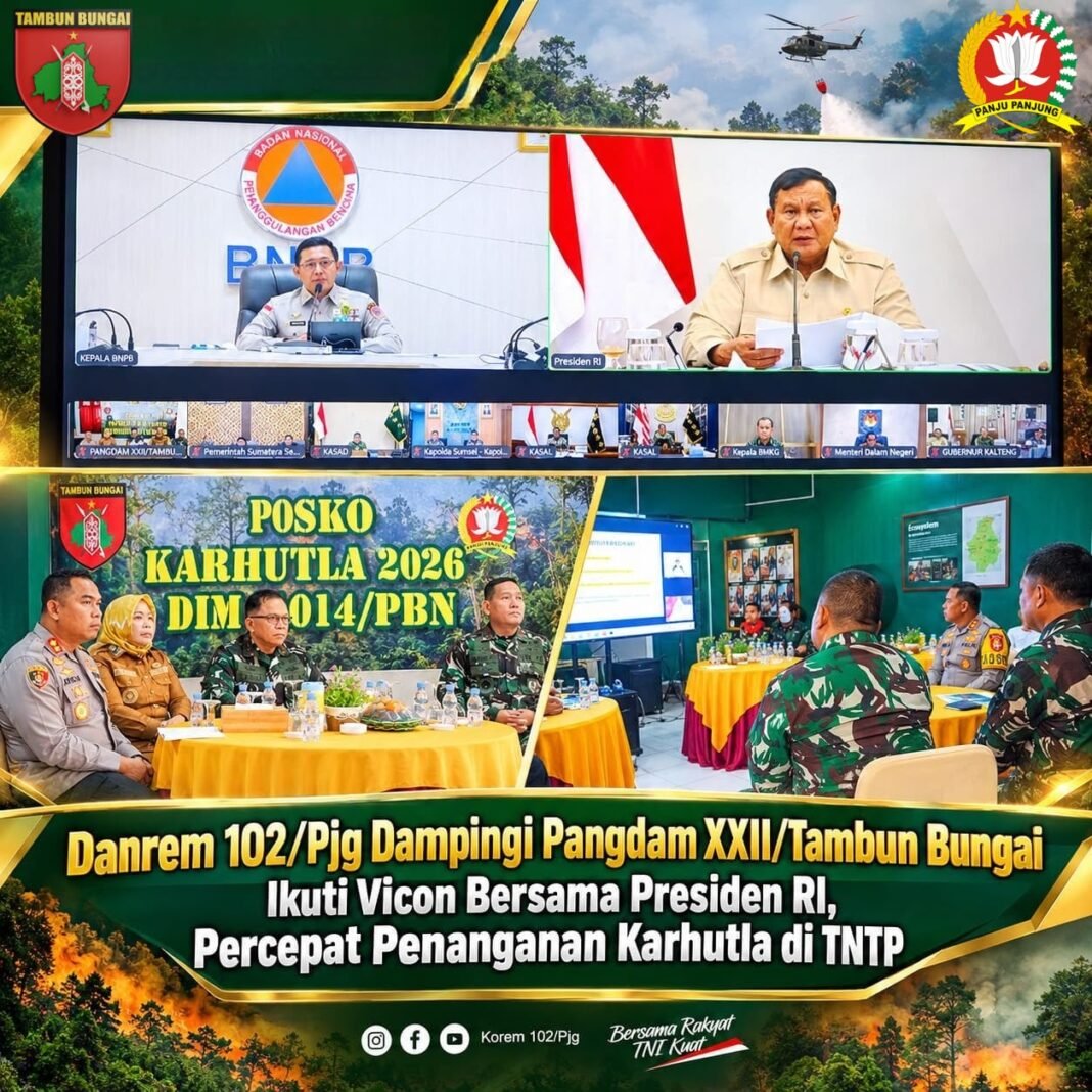 Presiden Apresiasi Upaya Penanganan Karhutla oleh Pangdam dan Danrem
