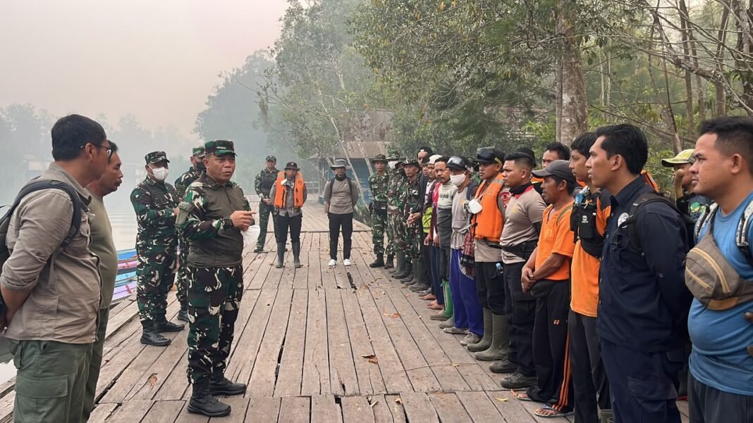 KEGIATAN PANGDAM XXII/TB DALAM PENANGANAN KARHUTLA DI TAMAN NASIONAL TANJUNG PUTING