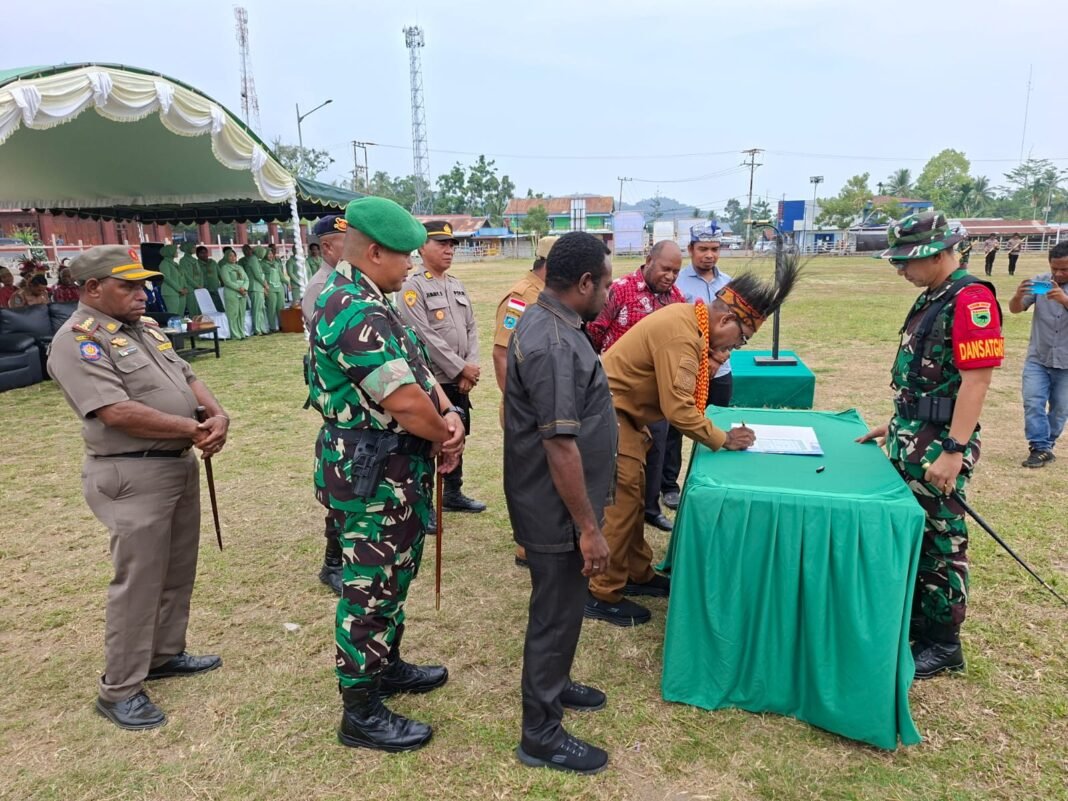 Tanda Tangan MoU TMMD ke-130, Dukungan Pemkab dan TNI