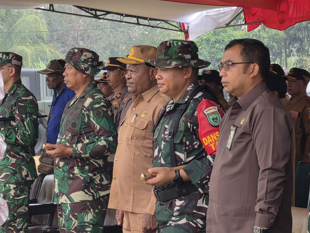 Penyelenggaraan Upacara TMMD Ke-130 Dipimpin Dandim 1705/Nabire