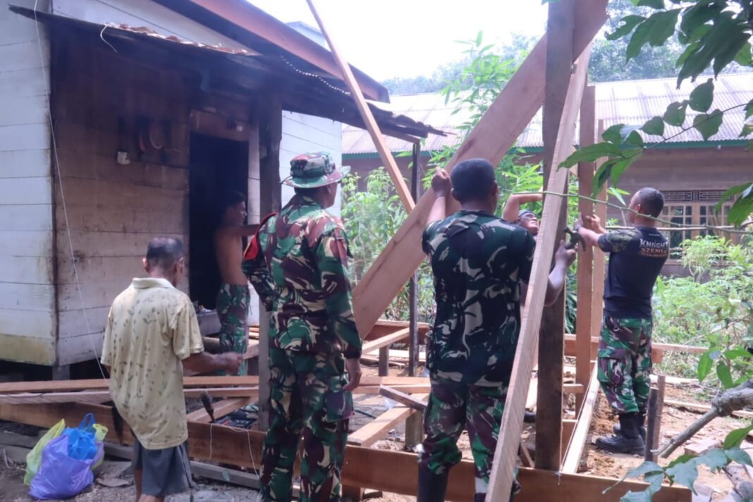 Transformasi Rumah Tidak Layak Huni di Muara Teweh oleh TNI