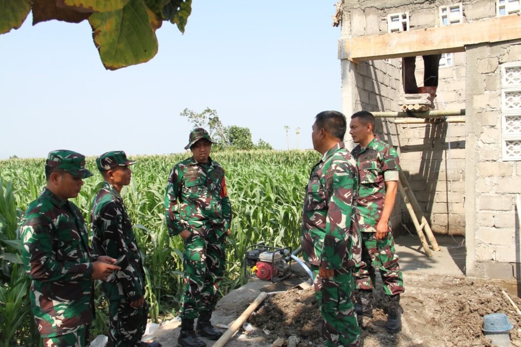 Pembangunan Irigasi Pompa oleh TMMD ke-130 untuk Petani