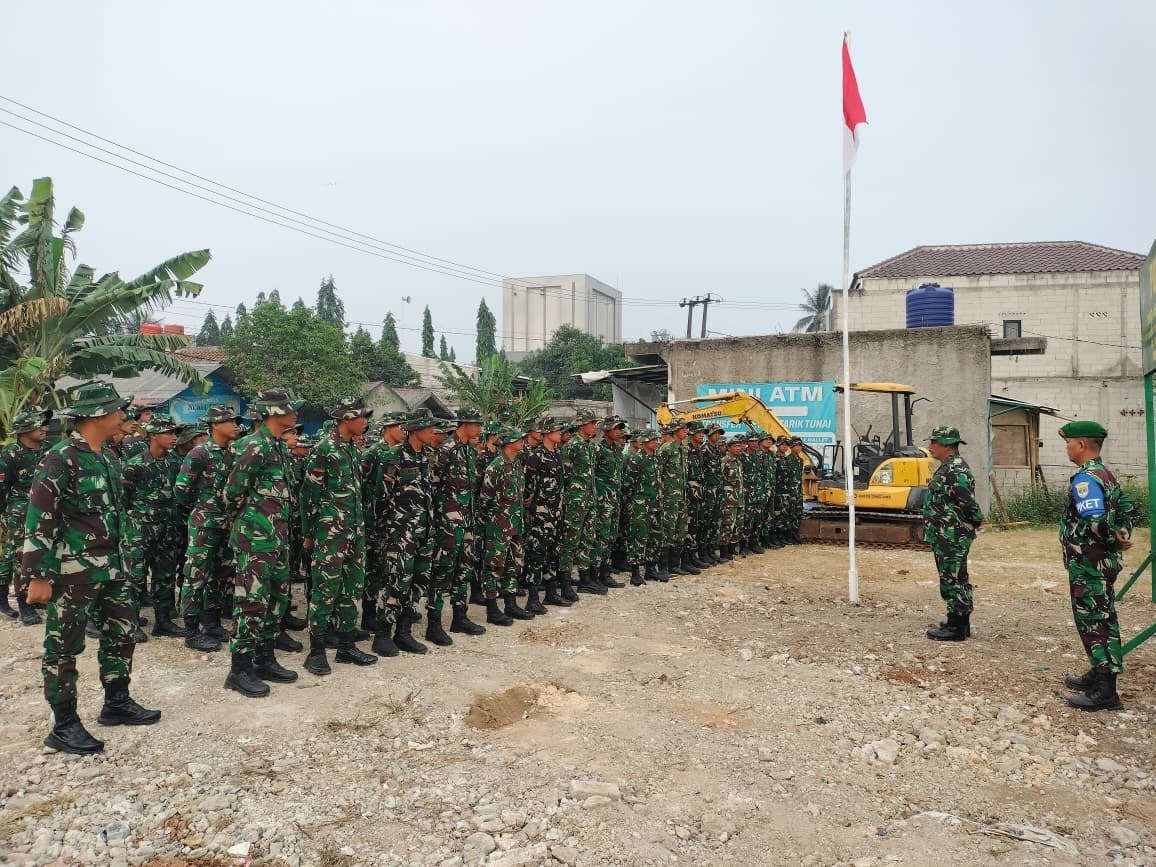 Kegiatan Apel Pagi TMMD ke-130 di Kodim 0510/Tigaraksa