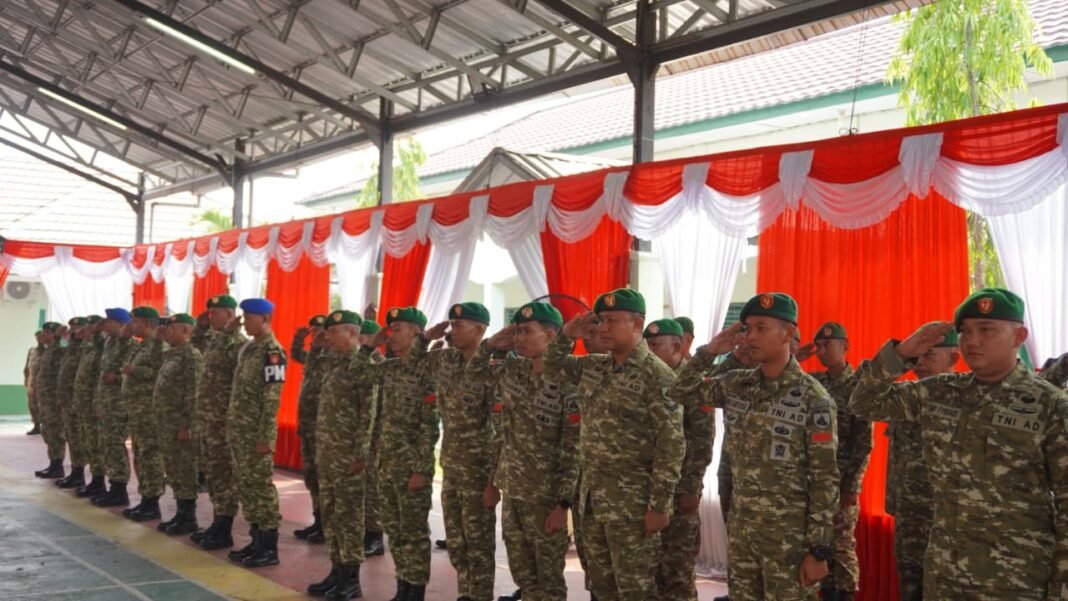 Kenaikan Pangkat Prajurit Kodim 1015/Sampit Di Korem 102/Pjg