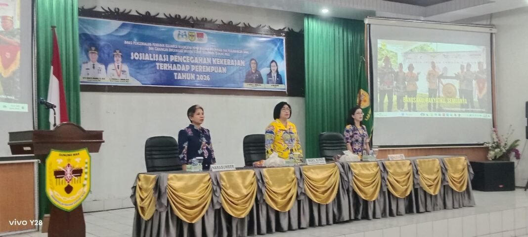 Kehadiran Ketua Persit dalam Sosialisasi Pencegahan Kekerasan Perempuan